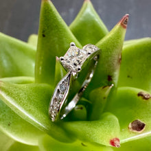 Load image into Gallery viewer, Pre-Loved 9ct White Gold and Diamond Engagement Ring
