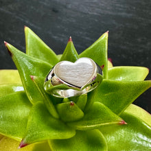 Load image into Gallery viewer, Silver Heart Signet Ring
