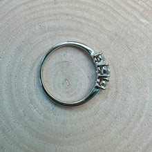 Load image into Gallery viewer, Preloved 18ct White Gold 3 Stone Ring