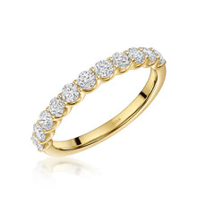 Load image into Gallery viewer, Prong Setting Half Eternity Lab Grown Diamond Ring
