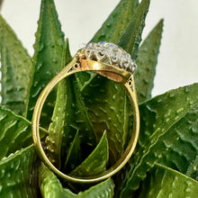 Load image into Gallery viewer, Preloved 18ct & Platinium Diamond Cluster Ring