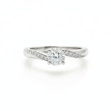Load image into Gallery viewer, Preloved 18ct Gold 0.20ct Diamond Cross Over Ring