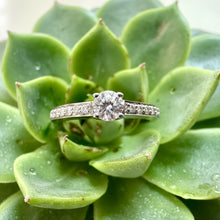 Load image into Gallery viewer, Preloved 18ct White Gold Diamond Engagement Ring, 0.35ct.