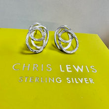 Load image into Gallery viewer, Sterling Silver 'Squiggle' Studs Chris Lewis