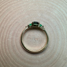 Load image into Gallery viewer, 9ct Gold Spinel, Emerald & Diamond Ring