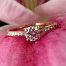 Load image into Gallery viewer, Preloved 9ct Rose Gold Diamond Ring
