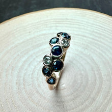 Load image into Gallery viewer, 9ct Yellow Gold Sapphire & Diamond Ring