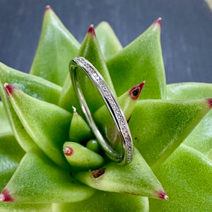 Preloved Platinum Diamond Half Eternity/Wedding Ring