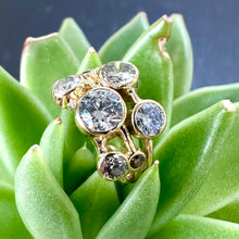 Load image into Gallery viewer, Pre-loved 18ct Yellow Gold Diamond Bubble Ring