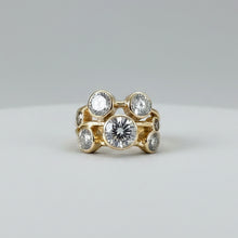 Load image into Gallery viewer, Pre-loved 18ct Yellow Gold Diamond Bubble Ring