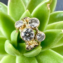 Load image into Gallery viewer, Pre-loved 18ct Yellow Gold Diamond Bubble Ring