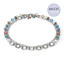 Load image into Gallery viewer, Statement Geo Cube Precious Chunky Chain Multiwear Necklace