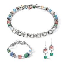 Load image into Gallery viewer, Statement Geo Cube Precious Chunky Chain Multiwear Necklace