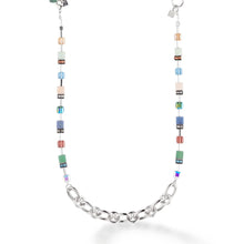 Load image into Gallery viewer, Statement Geo Cube Precious Chunky Chain Multiwear Necklace
