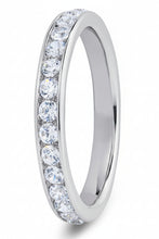 Load image into Gallery viewer, Preloved 18ct White Gold Channel Set Eternity Ring