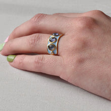 Load image into Gallery viewer, Trinity Ring in Blue