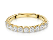 Load image into Gallery viewer, Prong Setting Half Eternity Lab Grown Diamond Ring