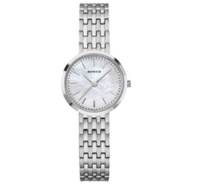 Load image into Gallery viewer, Bering Demi Mother of Pearl Sparkling Watch White