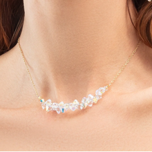 Load image into Gallery viewer, Necklace Dancing Crystals Pure Gold-Crystal