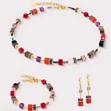 Load image into Gallery viewer, GeoCUBE® Iconic Precious Earring Festive Red
