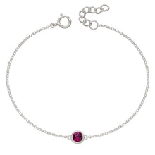 Load image into Gallery viewer, February Amethyst Crystal Birthstone Bracelet