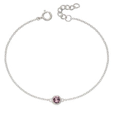 Load image into Gallery viewer, June Light Amethyst Crystal Birthstone Bracelet