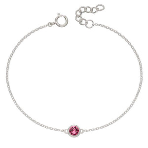 October Rose Crystal Birthstone Bracelet