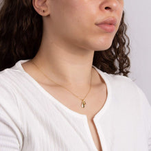 Load image into Gallery viewer, June Cabochon Pearl Gold-Plated Birthstone Studs