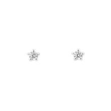 Load image into Gallery viewer, Sterling Silver Cubic Zirconia Studs