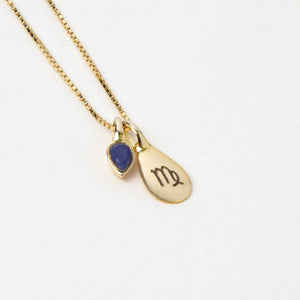 February Amethyst Gold-Plated Birthstone Necklace
