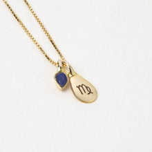 Load image into Gallery viewer, September Lapis Lazuli Gold-Plated Birthstone Necklace