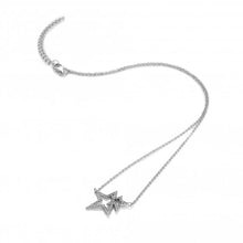 Load image into Gallery viewer, Sterling Silver Shimmer Star Necklace