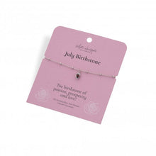 Load image into Gallery viewer, Sterling Silver July Bracelet