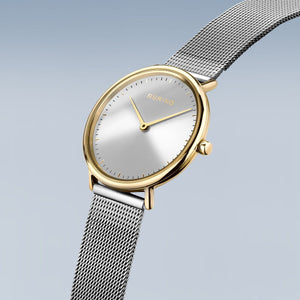 Ladies Bering Ultra Slim Polished Gold Watch 15729-010