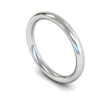 Load image into Gallery viewer, 3mm Traditional Court Wedding Ring, White Gold, Yellow Gold, Rose Gold, Platinum