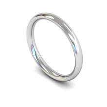 Load image into Gallery viewer, 3mm Traditional Court Wedding Ring, White Gold, Yellow Gold, Rose Gold, Platinum