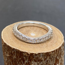 Load image into Gallery viewer, Preloved 18ct White Gold Claw Set Eternity Ring
