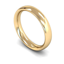 Load image into Gallery viewer, 4mm Traditional Court Wedding Ring, Silver, White Gold, Yellow Gold, Rose Gold, Platinum