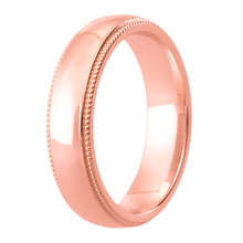 Load image into Gallery viewer, Polished Centre Court Band With Milgrain Edges