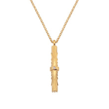 Load image into Gallery viewer, Jac Jossa Hope Bar Pendant - Vertical