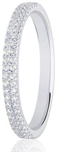 Load image into Gallery viewer, Double Row Claw Set Round Brilliant Cut Diamond Ring