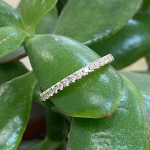 9ct Yellow Gold Claw Set Eternity Ring