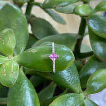 Load image into Gallery viewer, Pink Sapphire & Diamond Ring