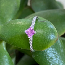 Load image into Gallery viewer, Pink Sapphire & Diamond Ring