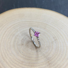 Load image into Gallery viewer, Pink Sapphire & Diamond Ring