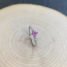 Load image into Gallery viewer, Pink Sapphire & Diamond Ring