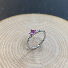 Load image into Gallery viewer, Pink Sapphire & Diamond Ring