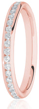 Load image into Gallery viewer, 2.7mm Wide Round Brilliant Cut Channel Set Diamond Ring