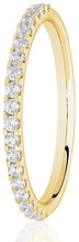 Load image into Gallery viewer, Round Brilliant Cut Mini Claw Set Diamond Ring 2.1mm wide