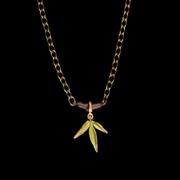 Load image into Gallery viewer, Handpainted Bronze Bamboo Necklace by Michael Michaud